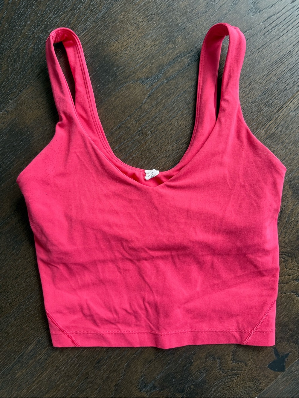 Lululemon Women's Scoop Neck Crop Tank - Hot Pink - Size 2